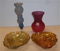 2 Vases & 2 Candy Dishes