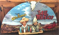 Gene McClain Welcome To New Mexico Bas Relief