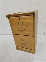 2 Drawer Oak File Cabinet 16 x 28" h