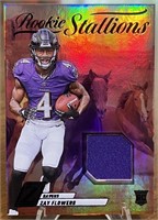 Zay Flowers 2023 Zenith Rookie Stallions Patch