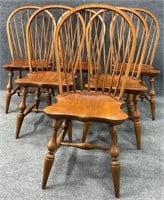 6 Cherry Windsor Dining Chairs