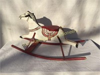 Primitive Child's Wooden Rocking Horse