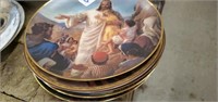 5 religious collector plates