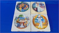 South Pacific Collectors Plates Set Of Four