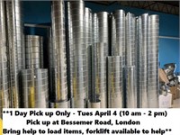 LOT -  SPIRAL PIPE - ASSORTED SIZES / LENGTHS