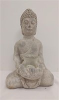 Stone Buda Candle Holder, 12 inches tall