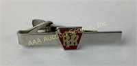 Enameled Pennsylvania Railroad tie clip