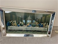 MIRROR FRAME RELIGIOUS PICTURE - 31X18"