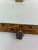 Sterling enameled US Navy pin award for