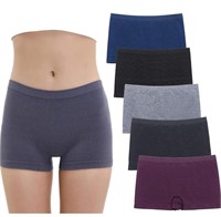 RUXIA Women's 5 Pack Boyshort Underwear