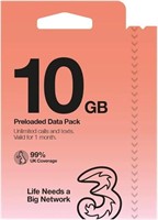 10GB Preload Data Pack Europe Sim Card