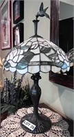 Tiffany Style Hummingbird Desk Lamp