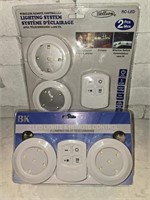 New - 2 packs Wireless Lighting w/ Controllers