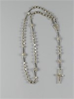 MOTHER OF PEARL BEADED ROSARY