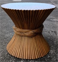 Mid century McGuire sheaf of wheat table