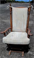 Vintage glider rocking chair birch