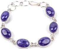 Jewelry Sterling Silver Lapis Lazuli Bracelet