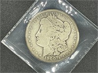 1900 Morgan silver dollar