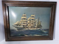 Framed nautical art