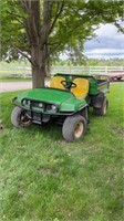 John Deere gator, electric dump bed, Cayman Turf