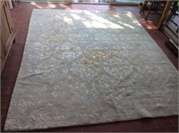 Room Size Wool Rug, J Agni India, Gray 8' x 12'