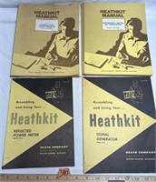 4 Vintage HEATHKIT Manuals HAM Radio