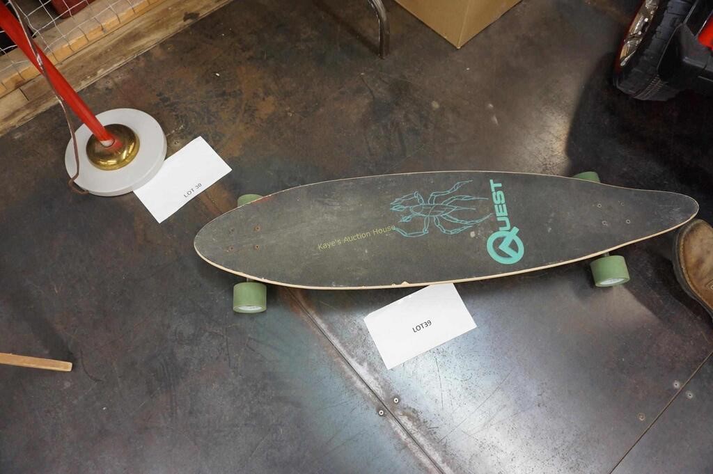 Quest Long Board skateboard, 42" long
