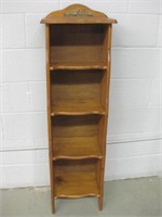 Vintage Wood Shelf Unit - 15.5" x 10" x 50"