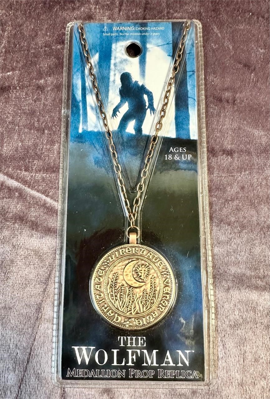 NIP The Wolfman Medallion Prop Replica Necklace