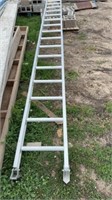 LOUISVILLE 16 FOOT STRAIGHT ALUMINIUM LADDER