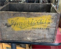American wooden crate