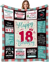 18th Bday Gifts  Throw Blanket 60x50
