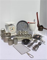 Vintage Collection of Kitchen Ware & Scale