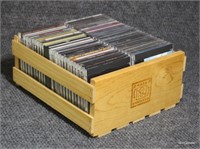 50 pc CD's in wooden Holder