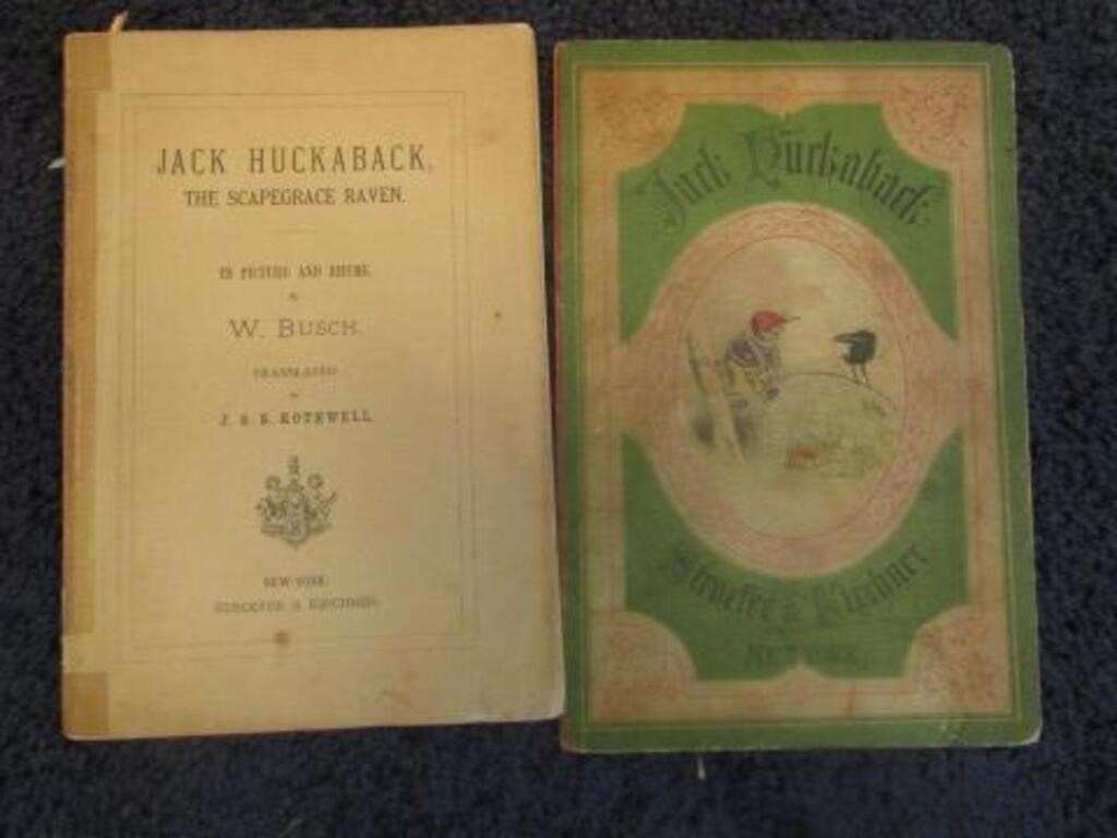 JACK HUCKABACK BOOK - BACK COVER GONE