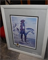 "Texas Ranger" Leander McNelly Signed Print 38x46