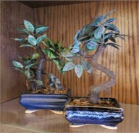 Mini Decorative Bonsai- Style Artificial Trees