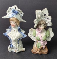 Antique 6" French Bisque Fancy Figurines