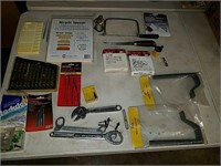 Drill bits, wrenches, Miracle sponge, utility