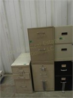 (5) 2 Drawer Filing Cabinets (18"x18"x27")