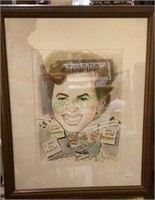 Great caricature of Patsy Cline matted and