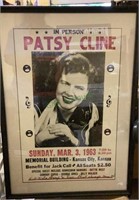 Reproduction concert poster featuring Patsy