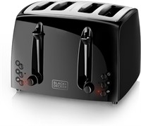 BLACK+DECKER 4-Slice Toaster, TR1410BD, Extra-Wide
