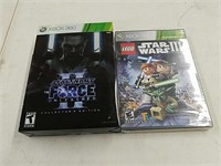 2 NIB Xbox 360 Star Wars games