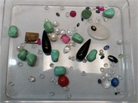 OF) Lot of assorted jewelry stones