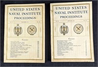 US Naval Institue Proceedings Dec 1933 & Jan 1934
