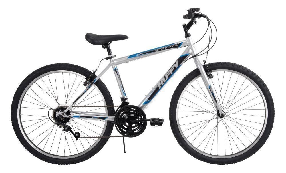 Huffy 26  Wheel Men s Gloss Silver Blue Granite