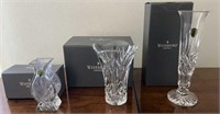 3 Waterford Lismore Vases