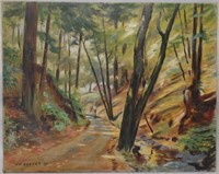 1951 Howard D Becker Signed Oil on Canvas