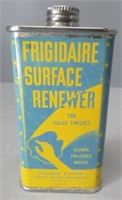 Vintage Frigidaire tin can. Measures: 4.25" Tall.